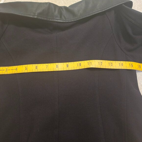 Boston Proper Off the Shoulder Bomber Jacket,  Women's Size 2,‎ Black - Picture 7 of 7